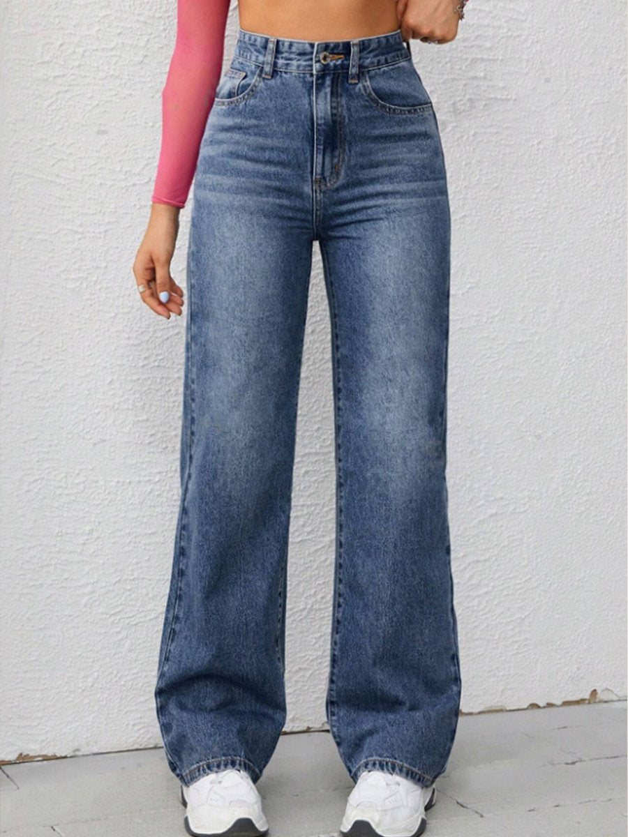 Jeans larges à coupe droite