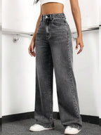 Jeans larges à coupe droite