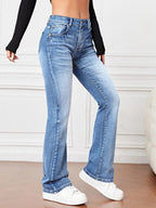 Jean bootcut taille haute Marie