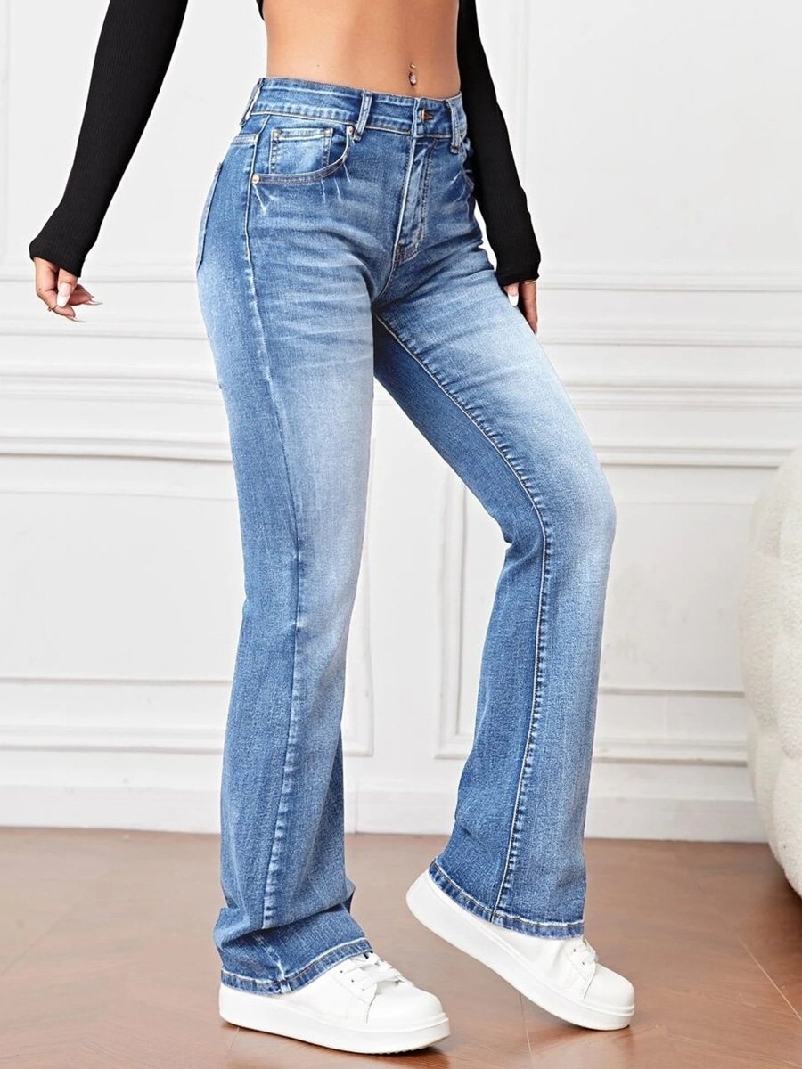 Jean bootcut taille haute Marie