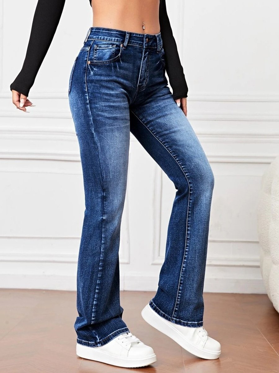Jean bootcut taille haute Marie