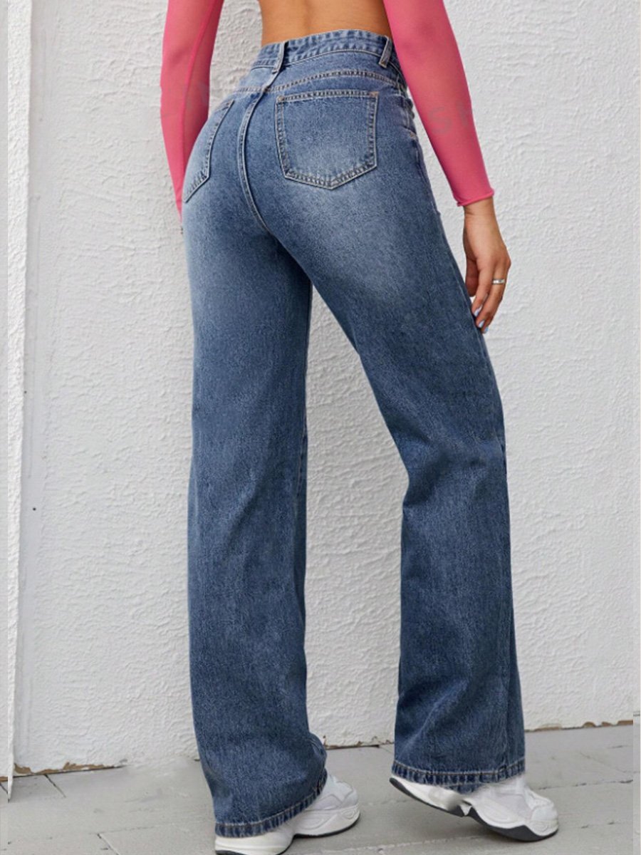 Jeans larges à coupe droite