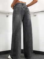 Jeans larges à coupe droite