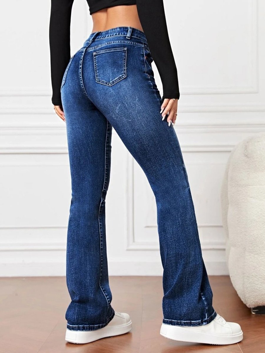 Jean bootcut taille haute Marie