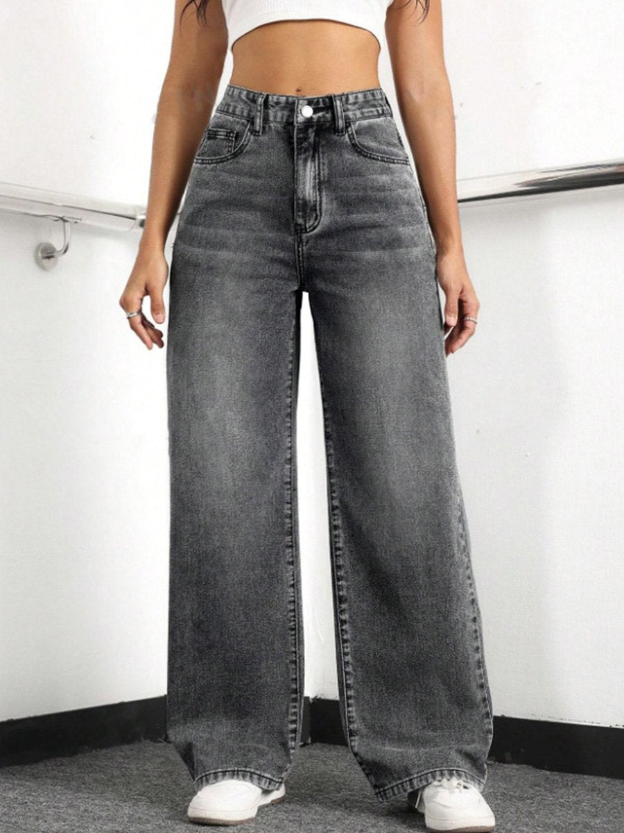 Jeans larges à coupe droite