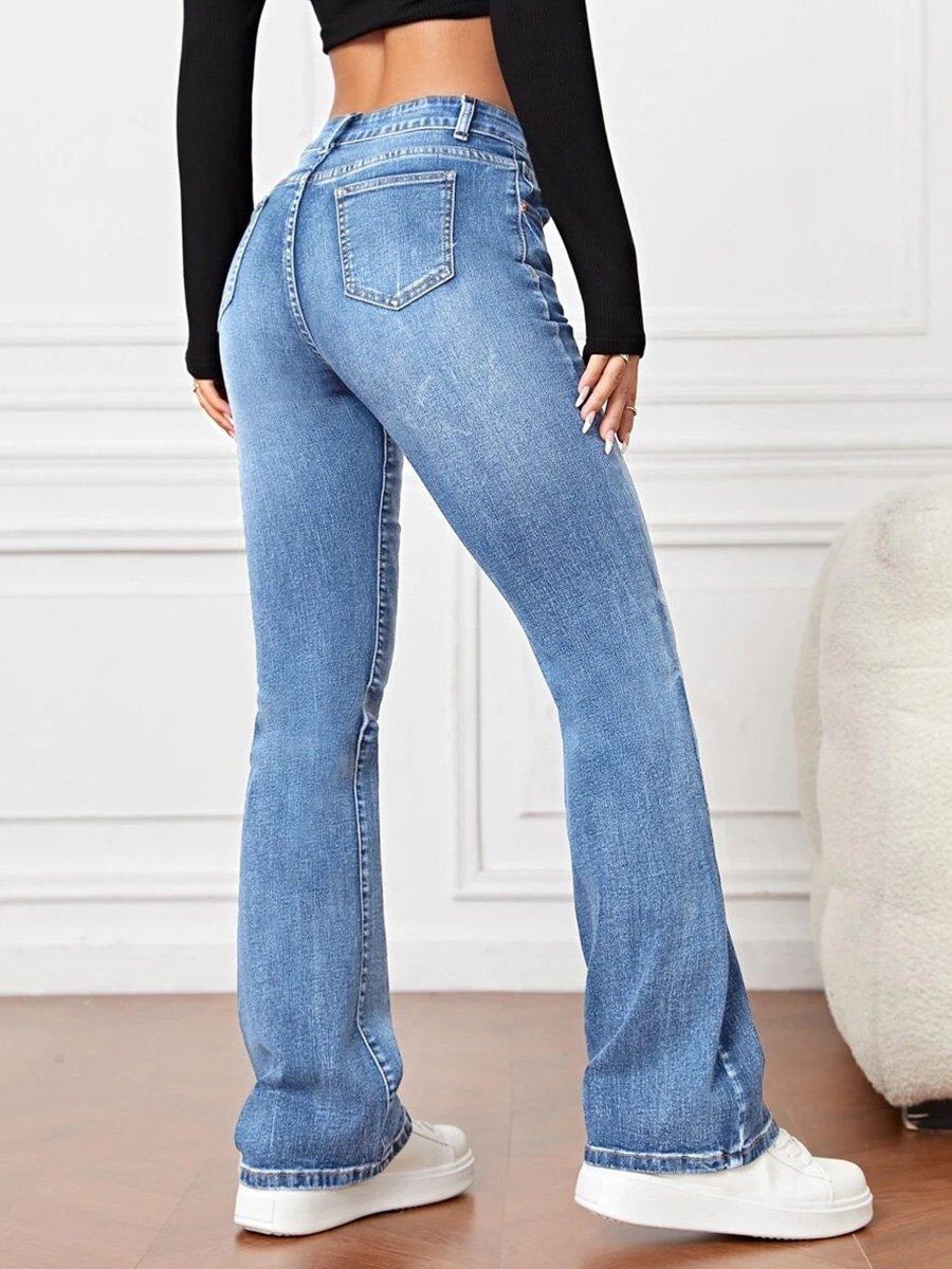 Jean bootcut taille haute Marie