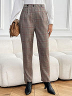 Pantalon slim à carreaux