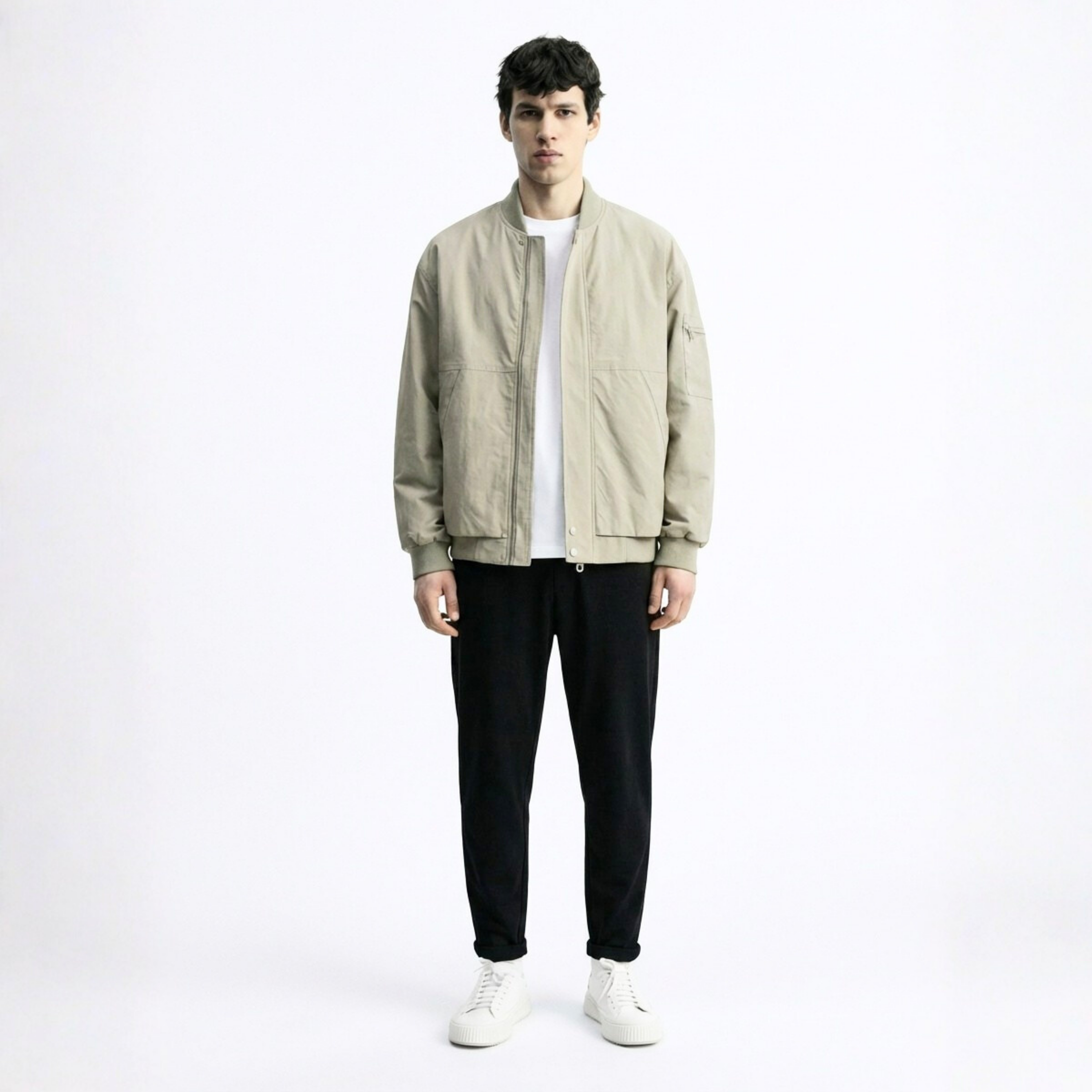 Blouson bomber minimaliste