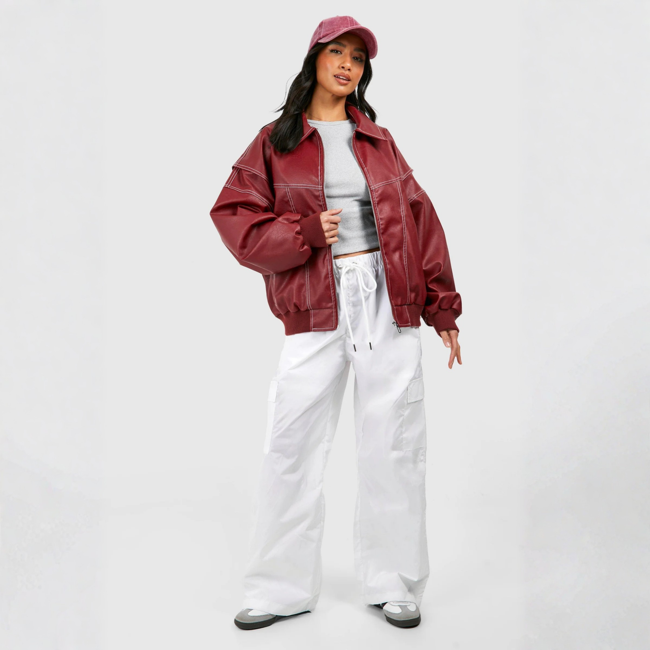 Blouson aviateur Isla en cuir