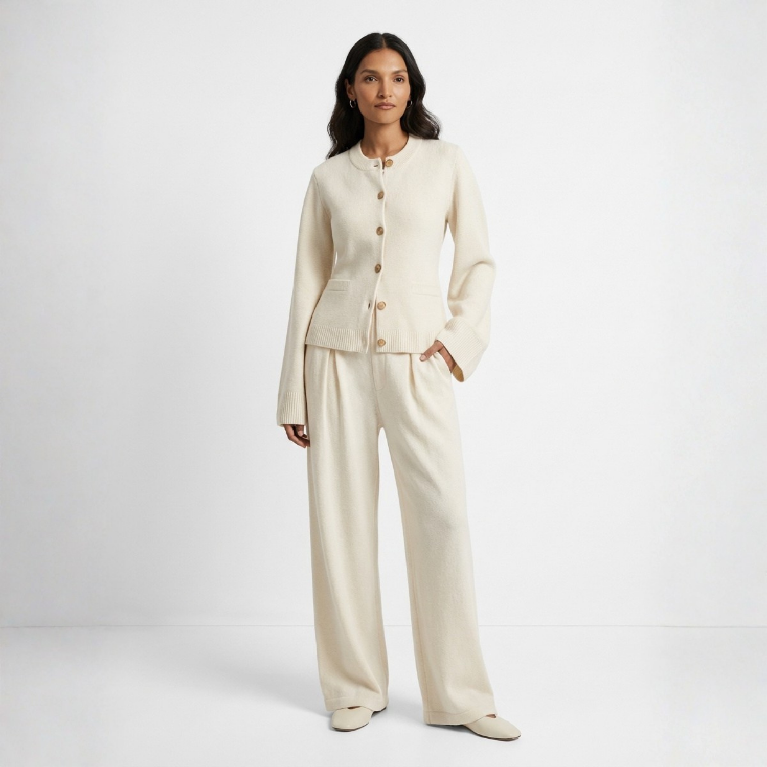 Lucienne Cardigan doux et chaud en maille