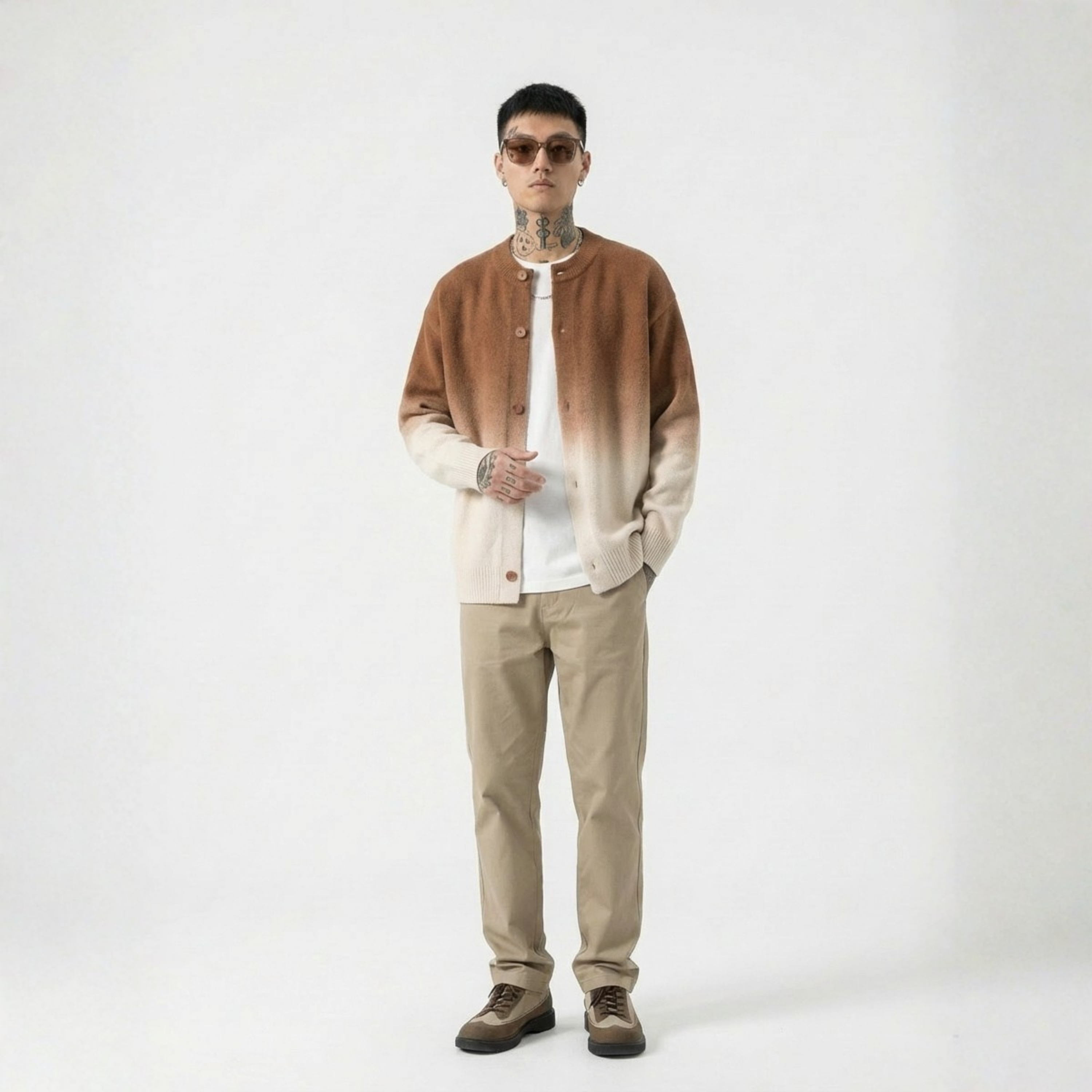 Cardigan Eclipse à dégradé